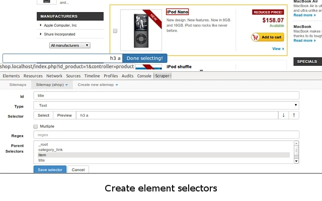 Web scraper