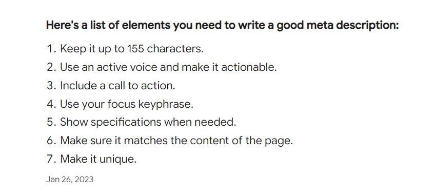 Featured snippets